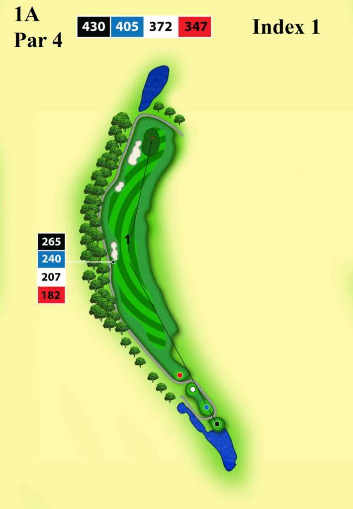 sơ đồ sân golf đại lải