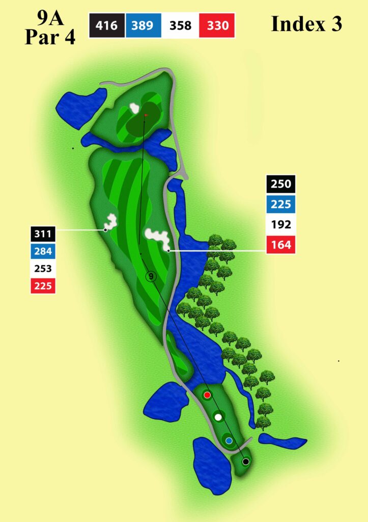 sơ đồ sân golf đại lải