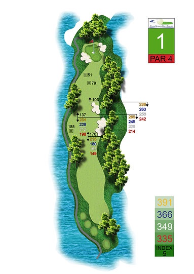 Bản đồ sân golf Đồ Sơn