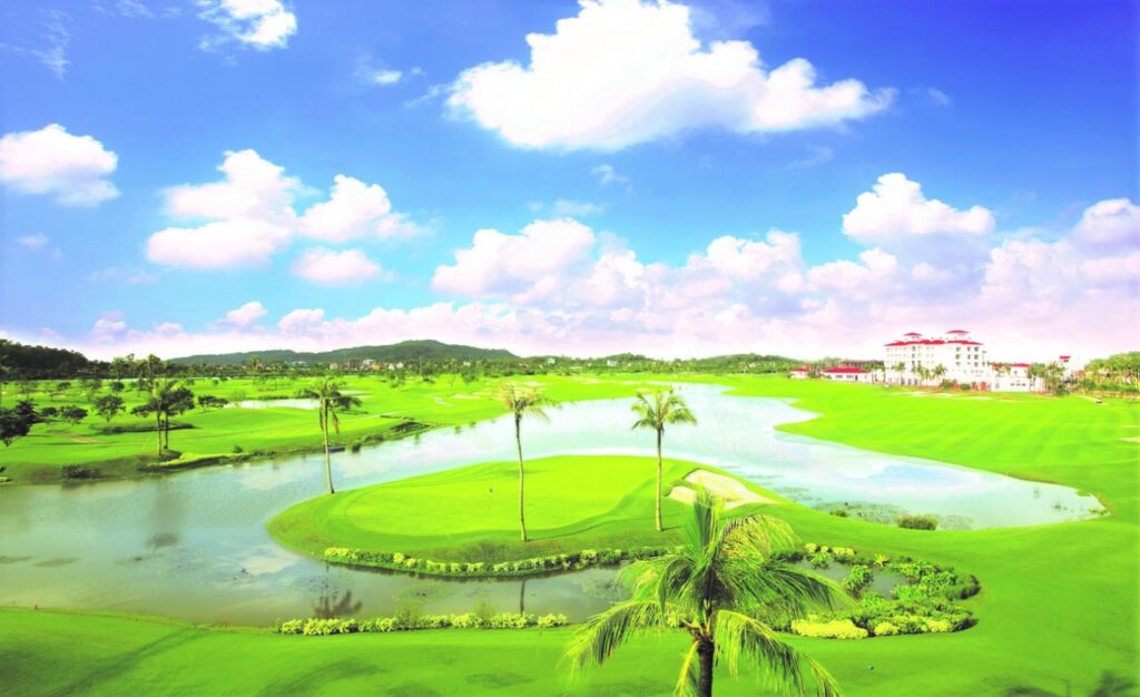 hình ảnh đẹp về sân golf Sông Giá