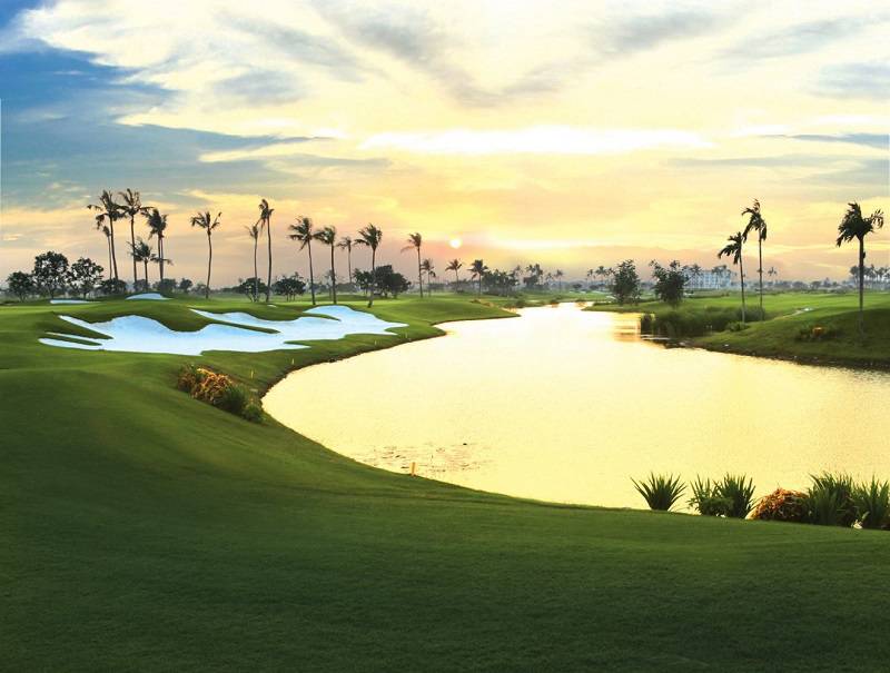 hình ảnh đẹp về sân golf Sông Giá