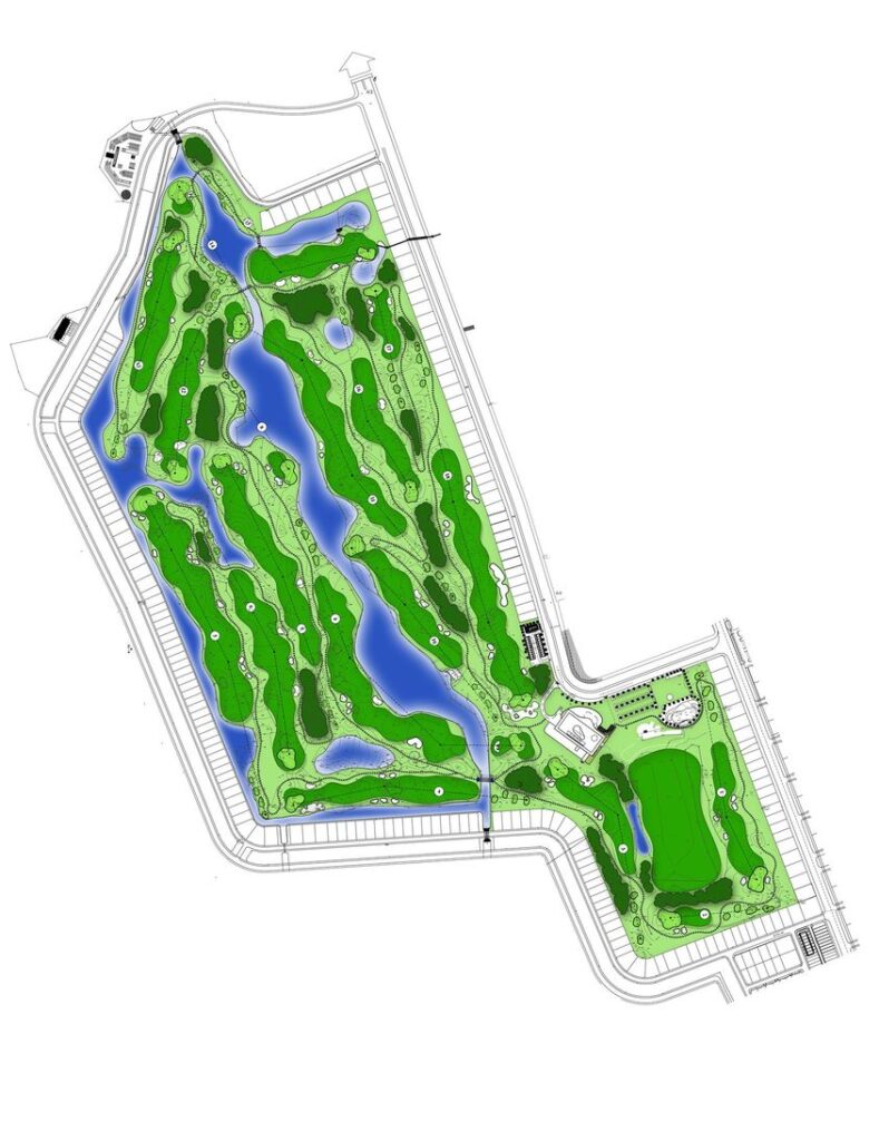 bản đồ Sân golf Xuân Thành
