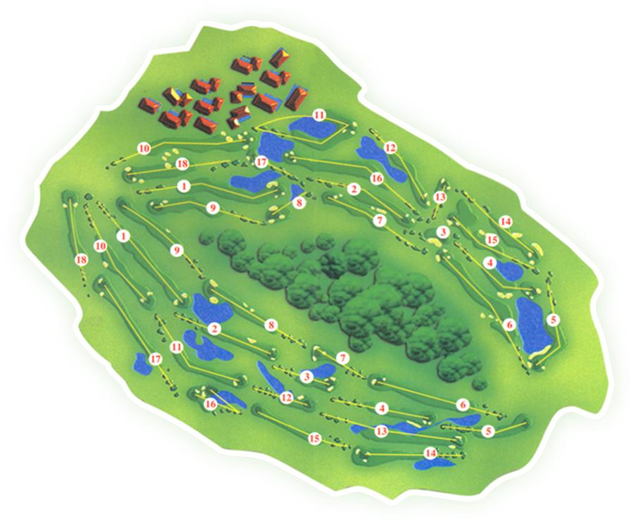 sơ đồ sân golf thủ đức