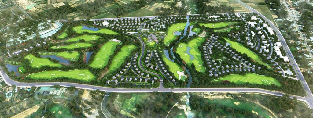 sơ đồ sân golf harmonie