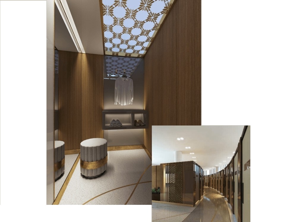 phòng thay đồ sân golf harmonie