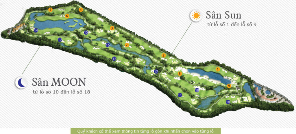sơ đồ sân golf đại phước nhơn trạch