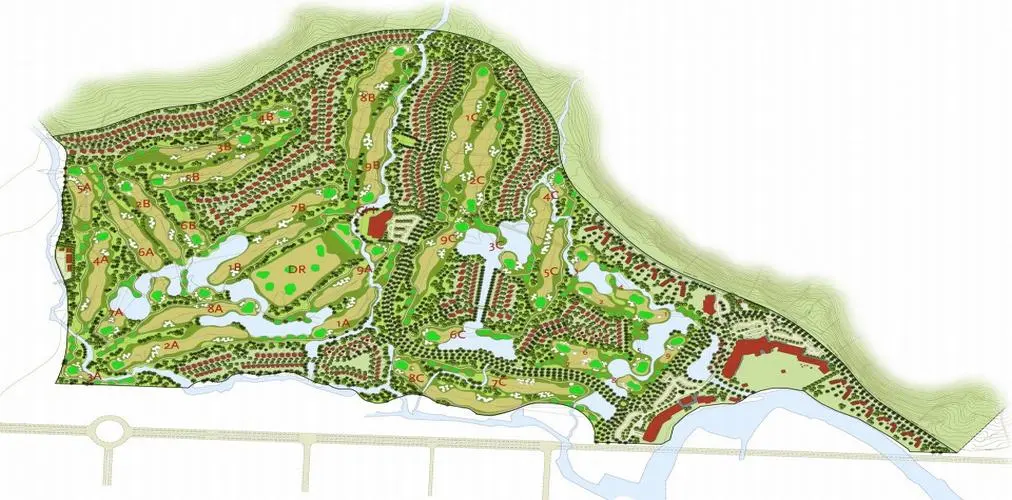 sơ đồ sân golf KN Links Cam Ranh